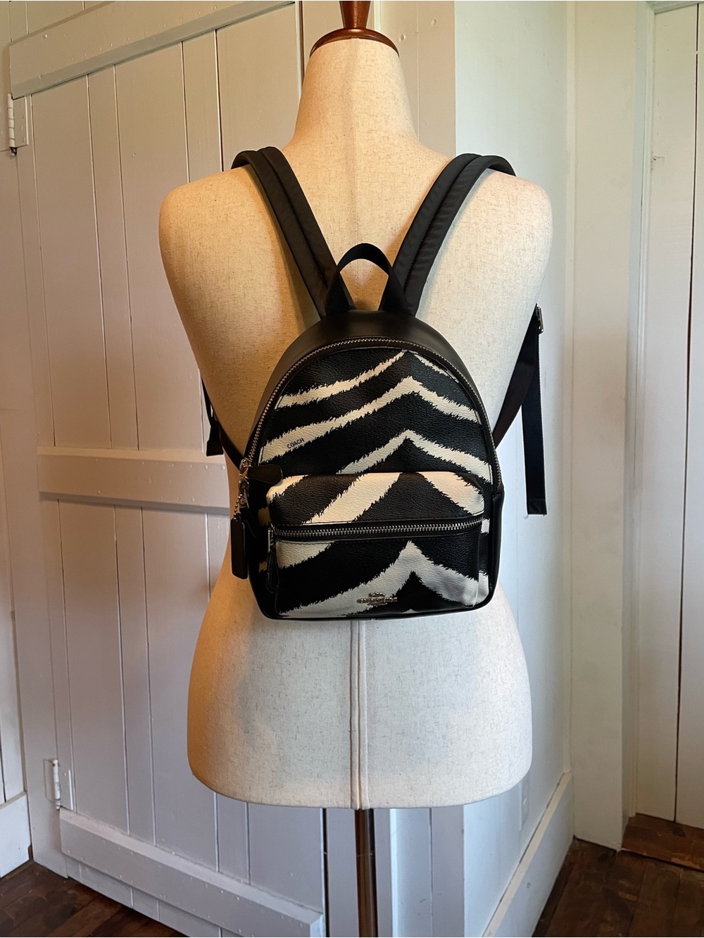 Coach 🦓 Zebra Print Mini Backpack!